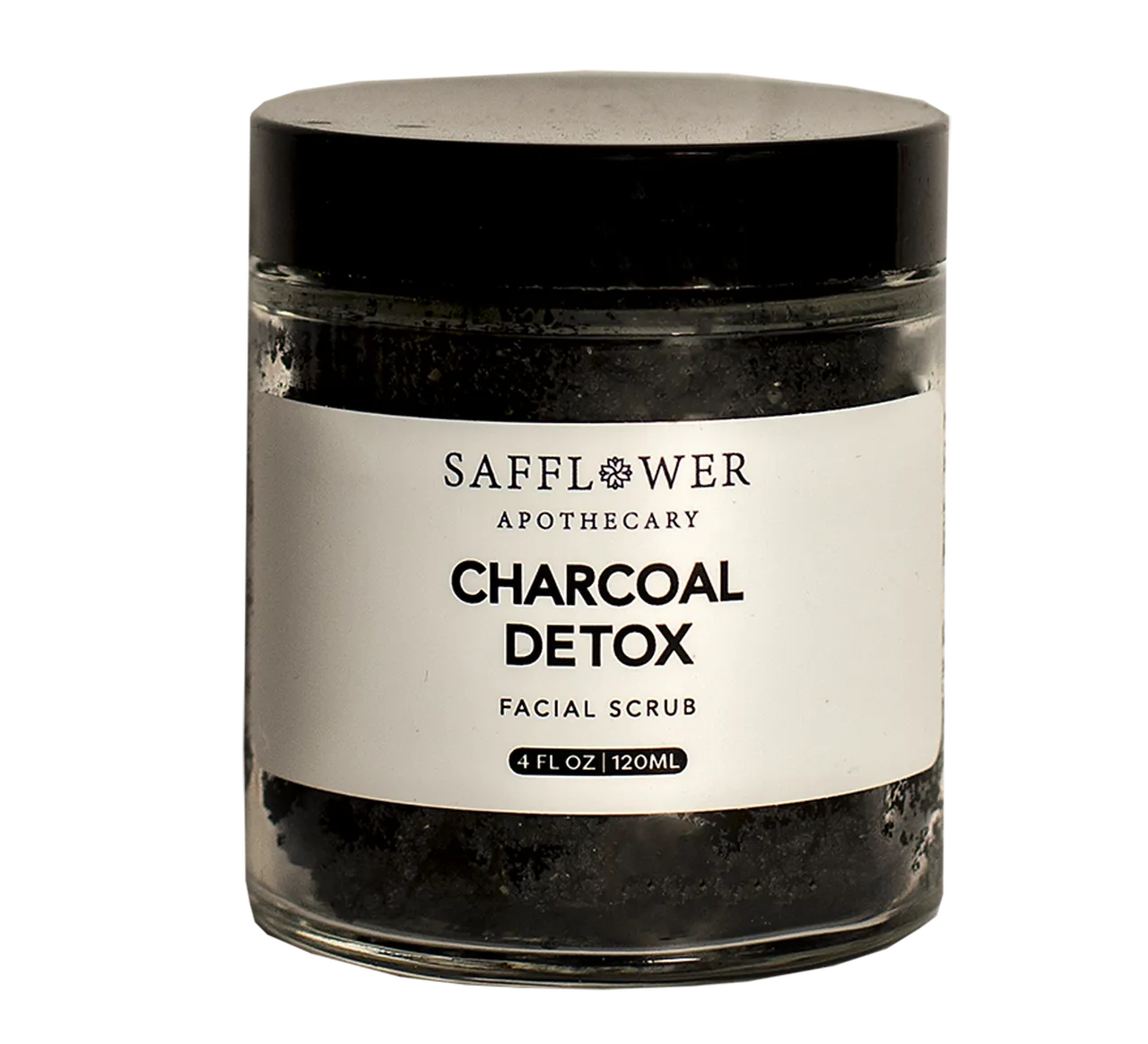 Charcoal Safflower Pulp Detox Facial Scrub