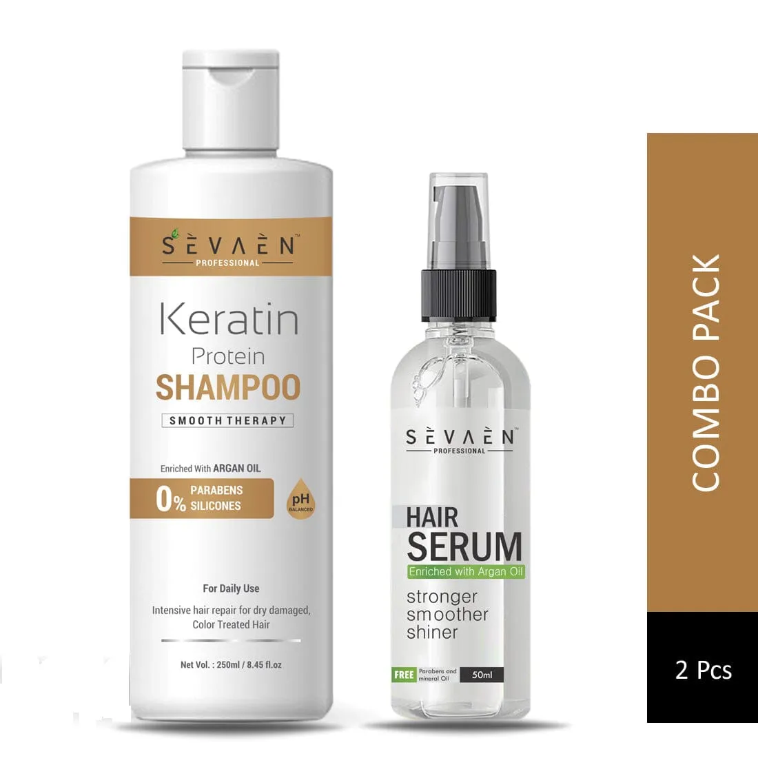 Keratin Shampoo and Professional Hair serum professional range