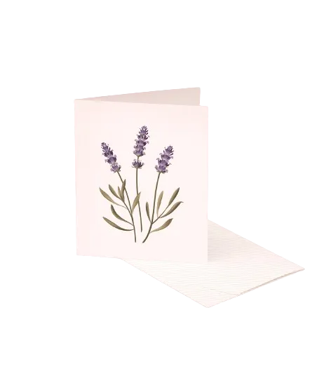 Lavender Botanical Scented Card