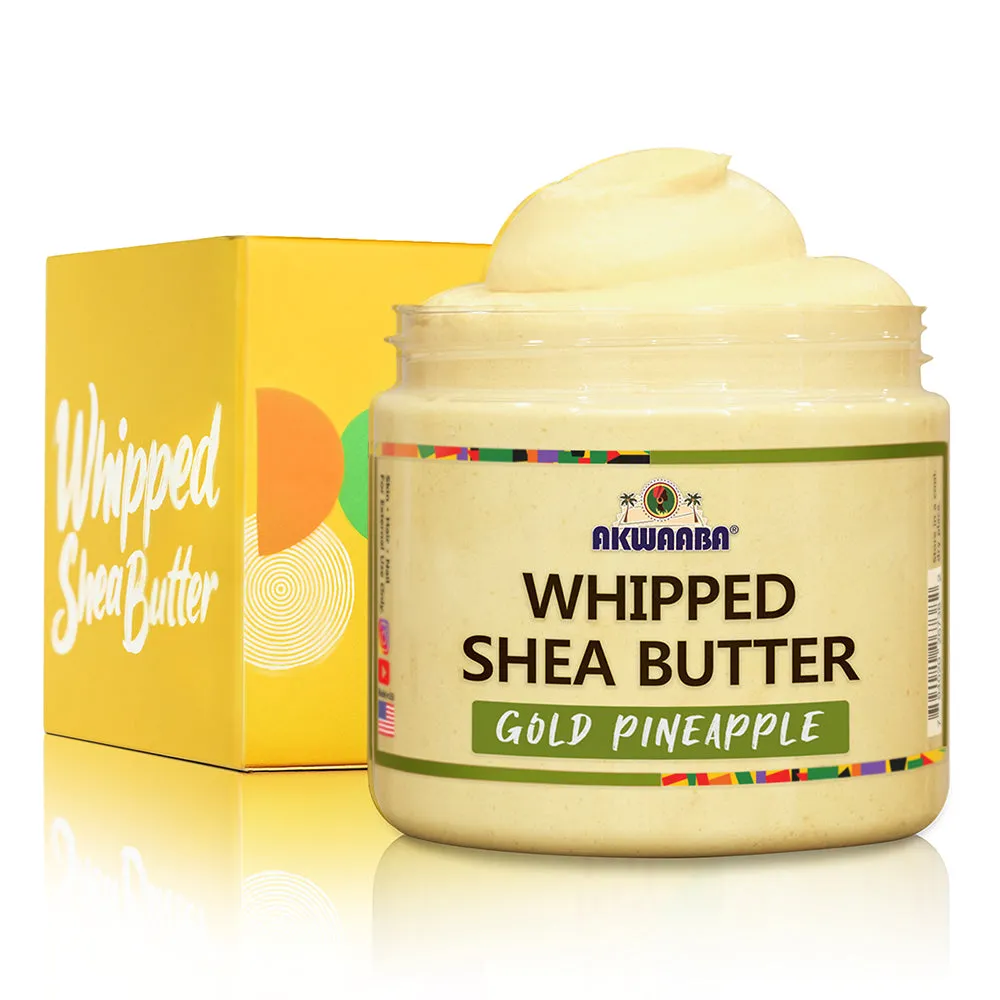 Whipped Shea Butter (Gold Pineapple) - 12 oz.